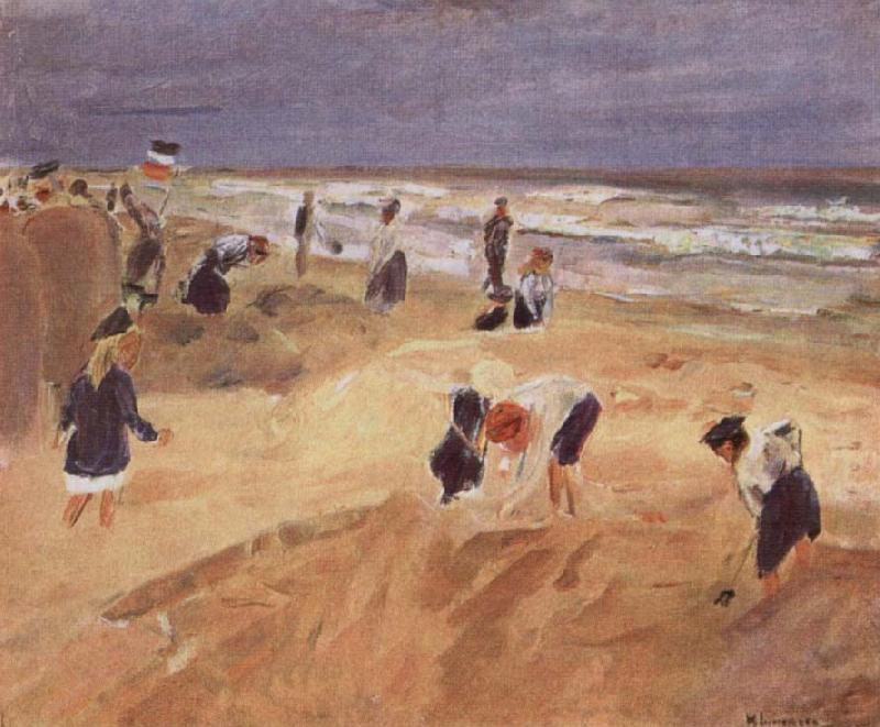 Max Liebermann THe Beach at Nordwijk France oil painting art
